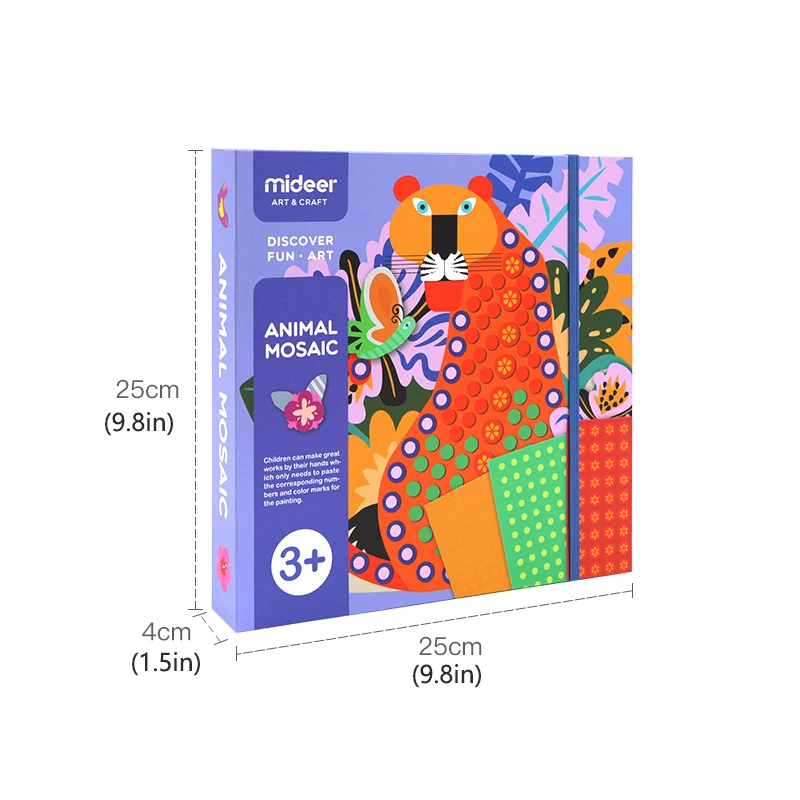 Point painting MiDeer Детские Diy игрушки точечное искусство 3D руководство 3Y+ пациента EVA креативные классические Животные украшения красочные девушки наклейки игрушки - Цвет: Point painting