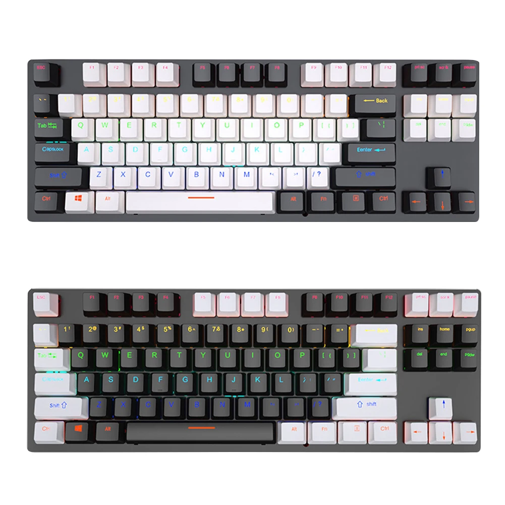 

Ergonomic Luminous Computer Gamer Laptop Switch Keyboard Computer Wired 87-Key Keyboard Gaming Keyboards
