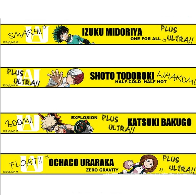 95x6.2CM Anime My Boku No Hero Academia DIY Suitcase Travel Stickers Laptop Skateboard Izuku Midoriya Might Character Decals |