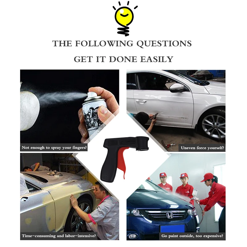 Уход за краской аэрозоль пистолет ручка автомобильный спрей аппликатор с полным
