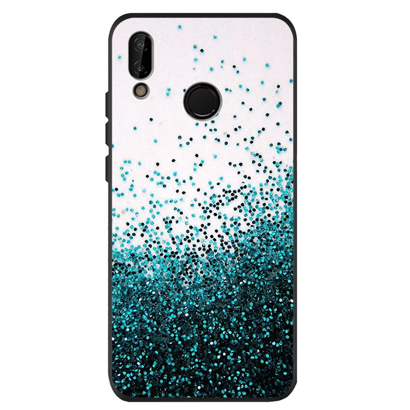 Зеленый мятный блестящий черный силиконовый мягкий чехол для телефона huawei P40 P30 P20