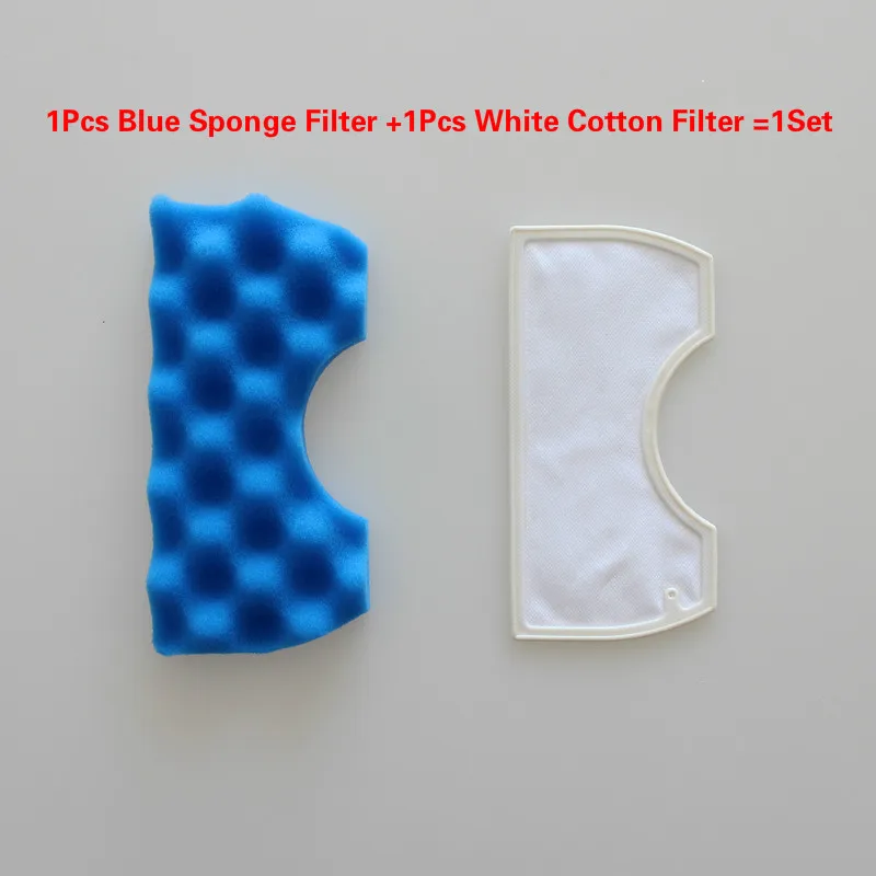 

1 шт. синий губчатый фильтр + 1 шт. пылевой фильтр Hepa для пылесоса Samsung DJ63-00669A SC43-47 SC4520 SC4740 VC-9625 VC-BM620