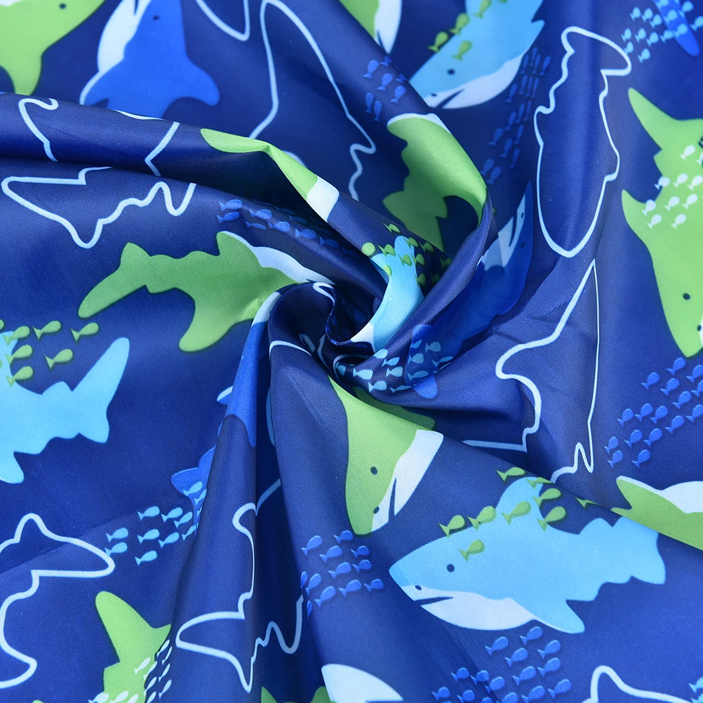 

78x69cm Children Hairdresser Kids Salon Hairdressing Dolphin Barber Waterproof Hair Cutting Gown Cape