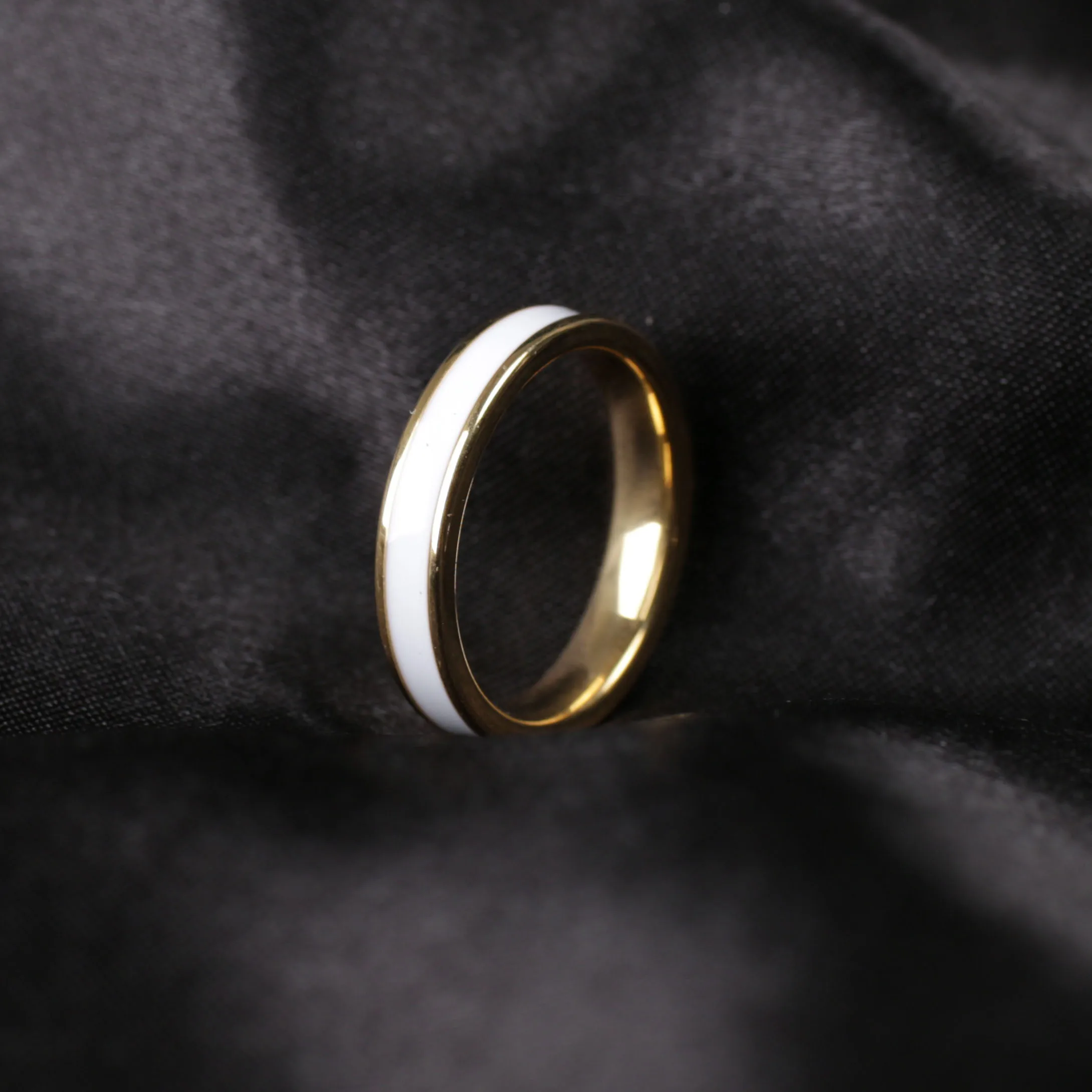 Fengnee 316L из нержавеющей стали кольца для мужчин и женщин классическая картина