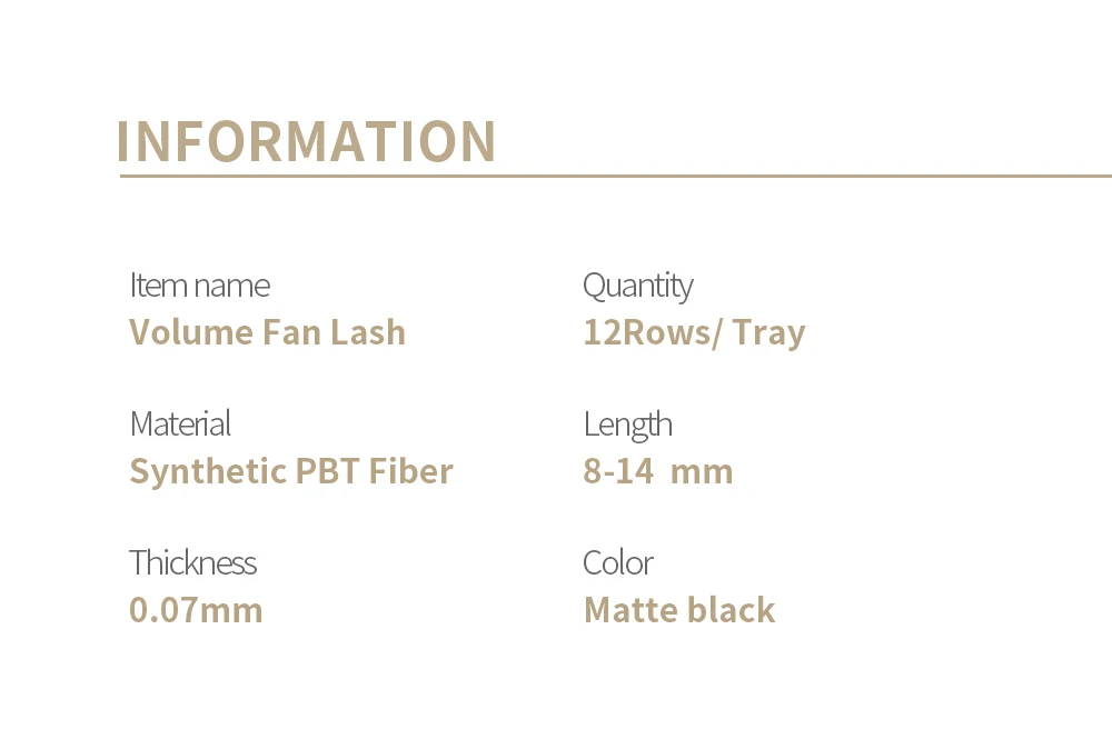 Description Picture 5 of itemGAHAMACA Lashes Premade Volume Wide Fans 3d/4d/5d/6d Short Stem Russian Volume Professional Eyelash Extensions Faux Mink