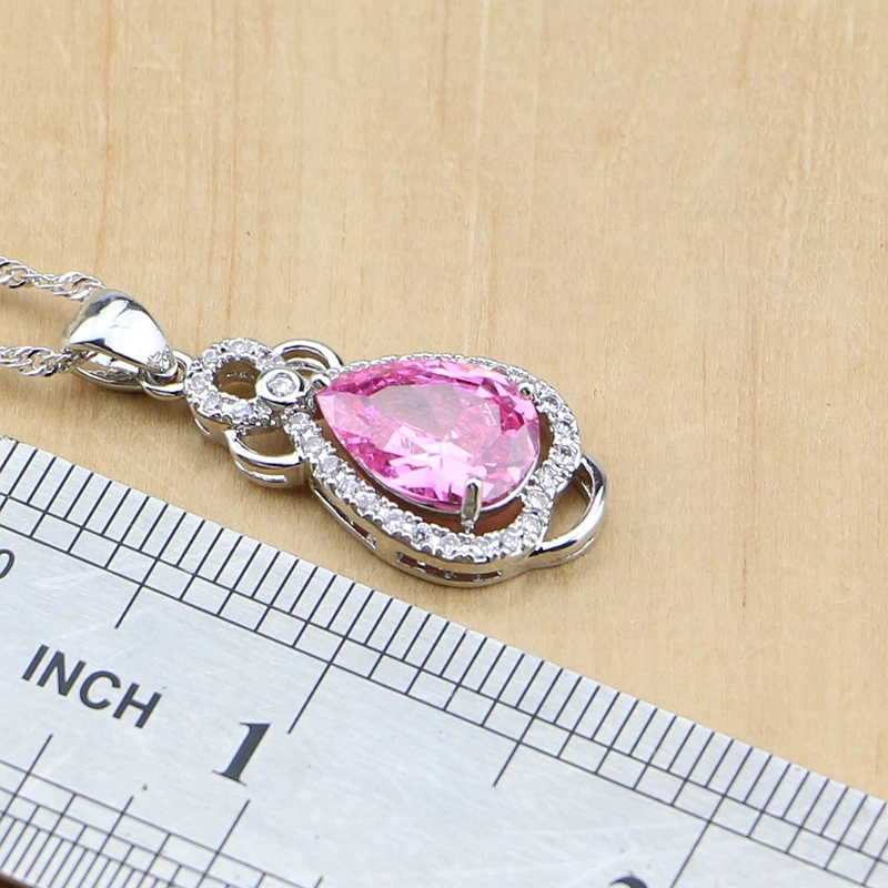 Женский комплект украшений из серебра 925 пробы