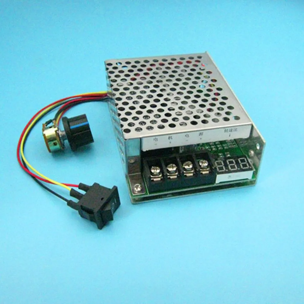 

1 Pc D10-55V 40A 2000W PWM MotorSpeed Controller CWCCW Reversible Switch Power Machine Adapter Speed Control Switch Tools
