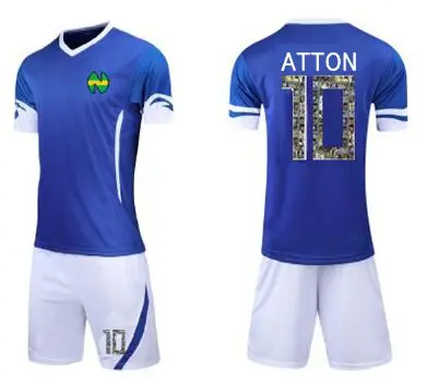 Азиатские размеры, для детей, для мужчин, Camiseta atom Maillots de Foot Enfant equipe de французский Оливер атом капитан Tsubasa майки - Цвет: As picture