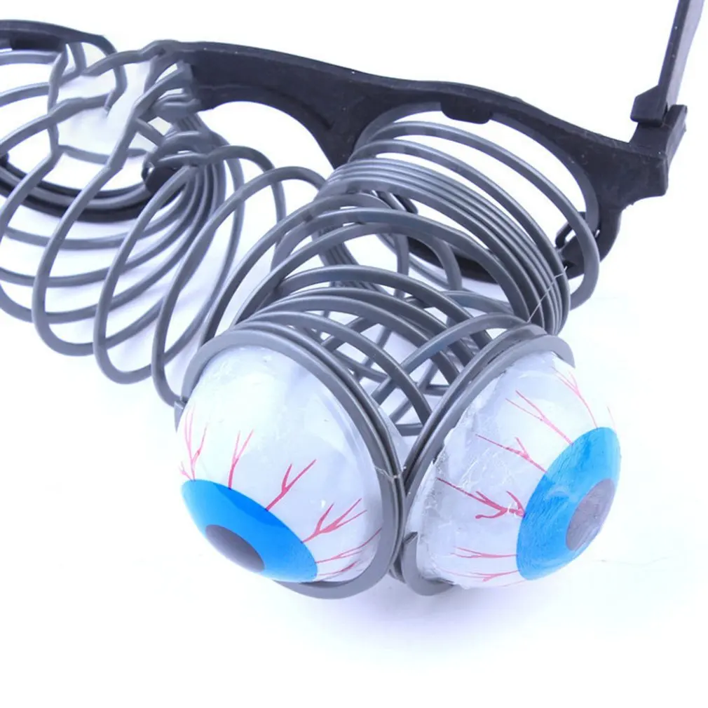 

1pc Spoof Horror Spring Glasses Neutral Plastic Halloween Pop Scary Eyeball Glasses Party Funny Joke Toy