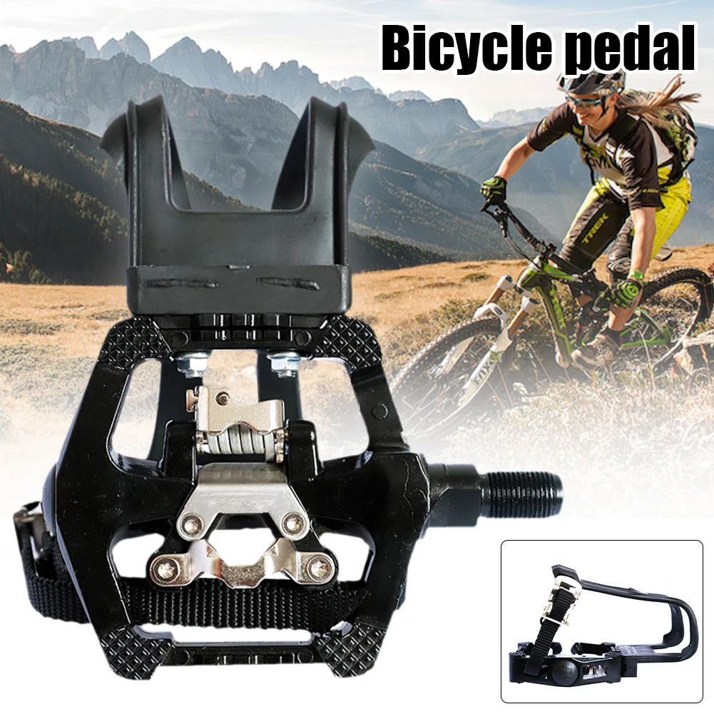 

1/2 in Exercise Bike Pedals Non-Slip Bicycle Pedals with Toe Clip Strap for Spin Bike Indoor Stationary Bike Bicycle Accessories