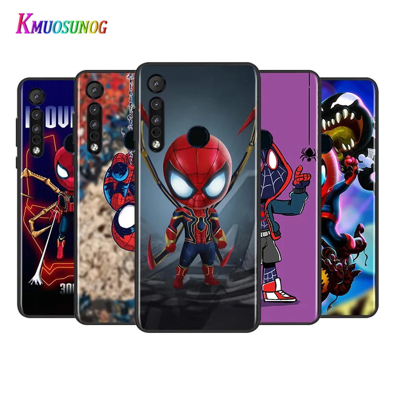 

Marvel Cute Spiderman For Motorola G9 G8 G Stylus Power One Fusion Hyper Edge E7 E6 5G Plus Play Lite Silicone Phone Case