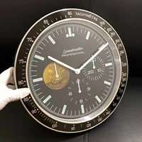 luxury wall clock speed master quartz clock modern design metal art watch clock relogio de parede horloge
