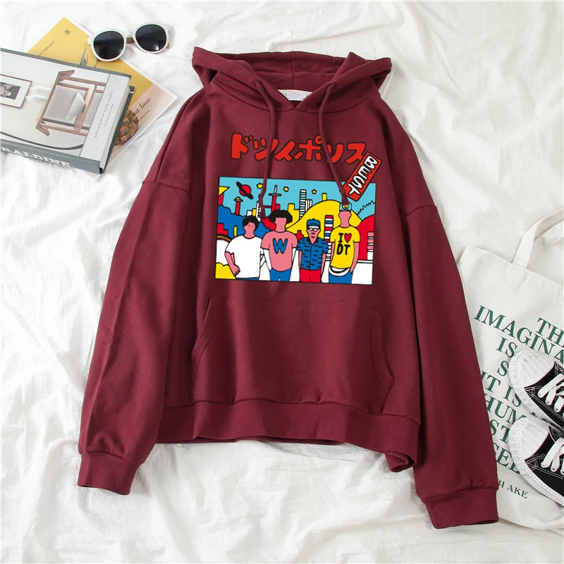 Hoodie Women Pullovers Sweatshirt Hooded Sping & Autumn Casual Sweetshirts Sudaderas Printed Dropshipping Pull Loose Streetwear