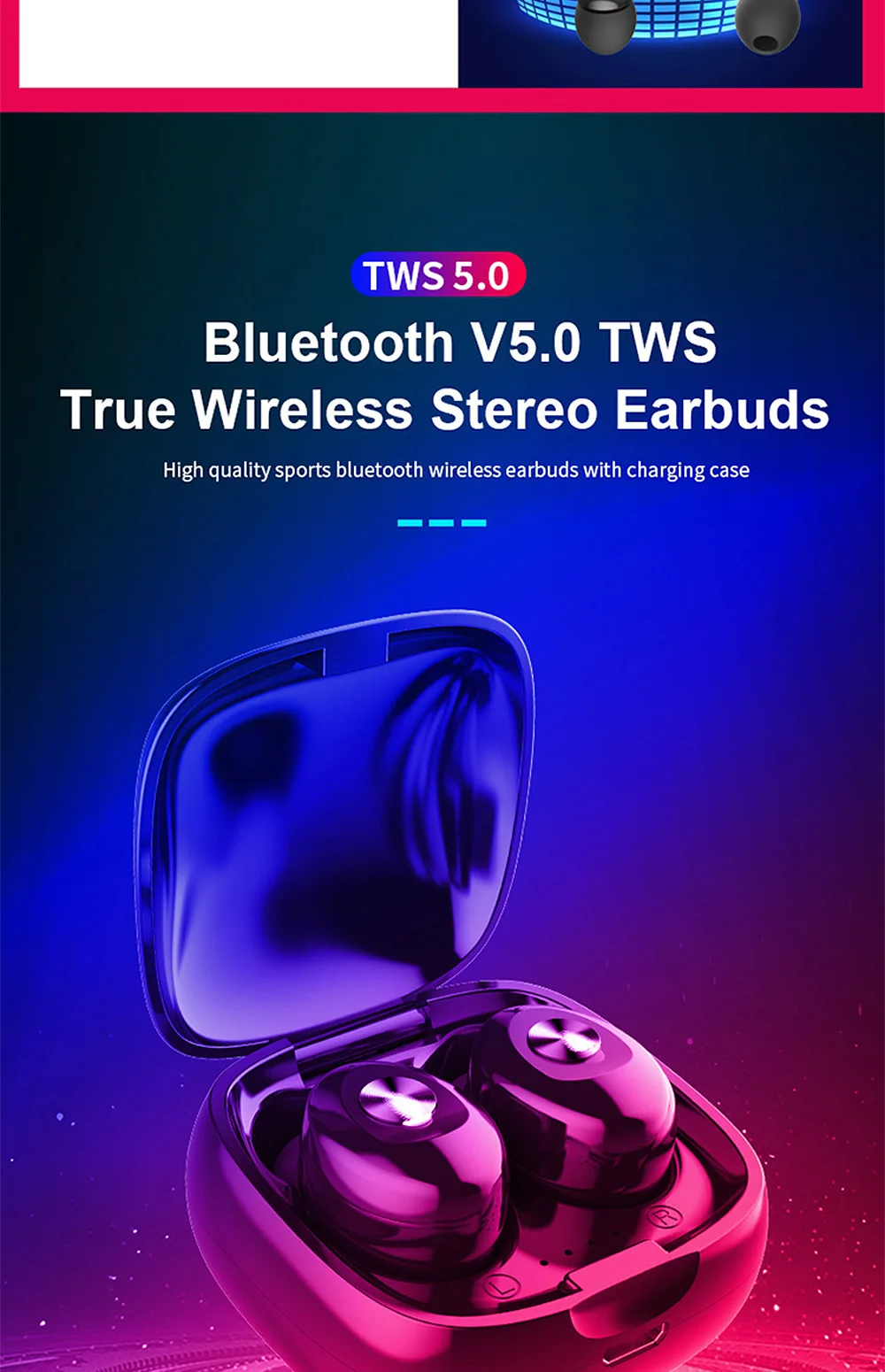 FBYEG Bluetooth 5,0 беспроводные стерео наушники HIFI Звук Спортивная гарнитура громкой связи игровые Вкладные наушники с микрофоном для телефона