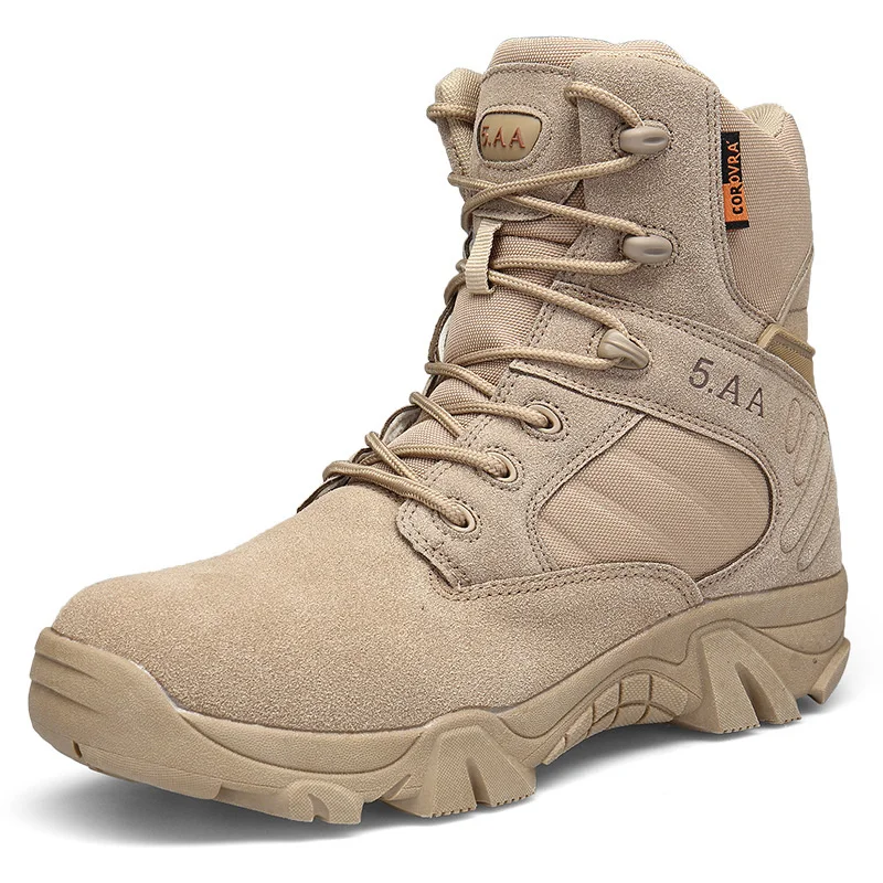 

Men Winter Autumn Military Boots Quality Special Force Tactical Desert Combat Ankle Boats Army Work Shoes Leather Snow Boots