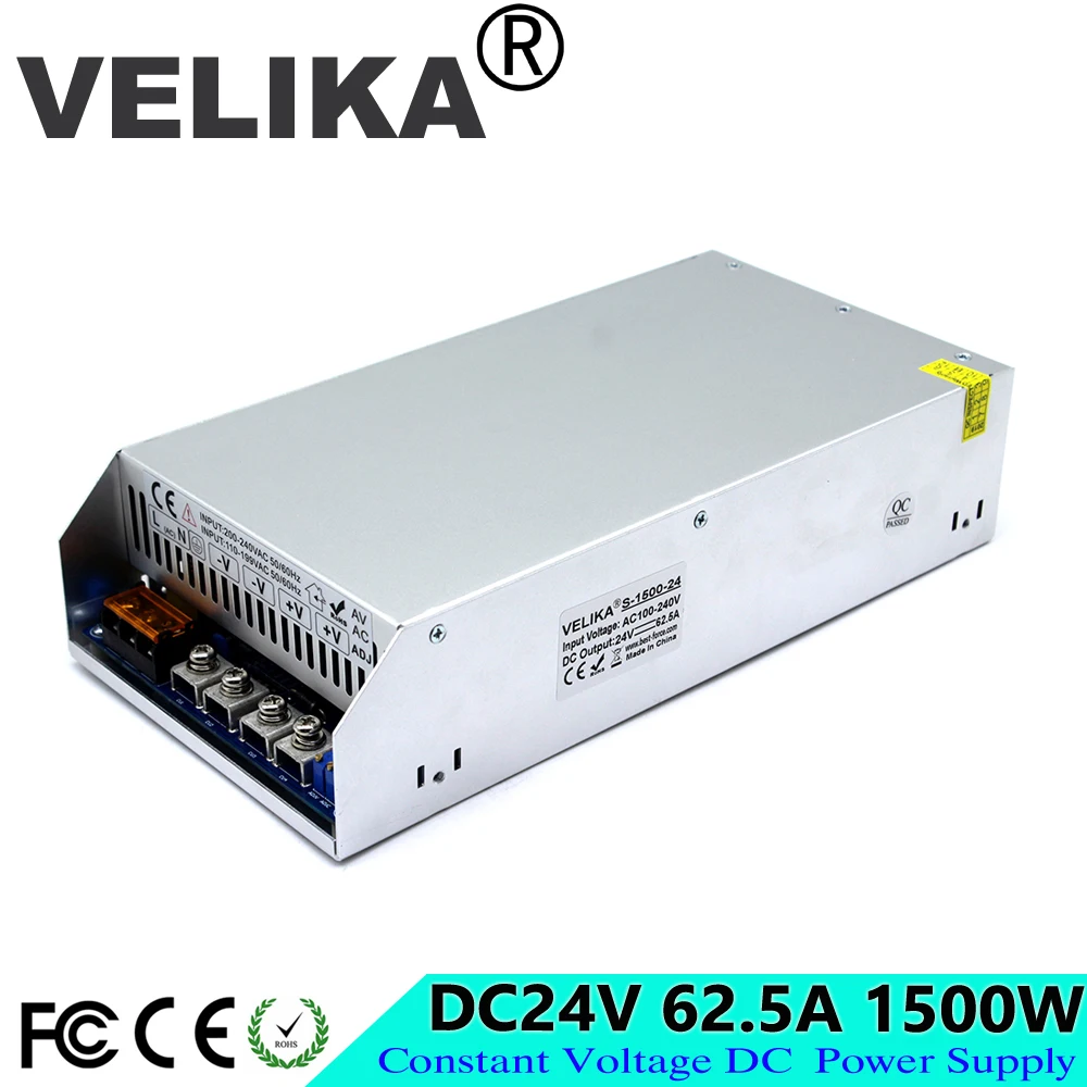 Модуль импульсного источника питания с регулятором 24 В постоянного тока 1500 А 110