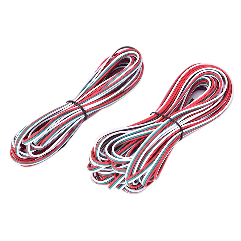 Практичный 5/10 м луженая медь 3 Pin AWG 22 изолированный ПВХ удлинитель для