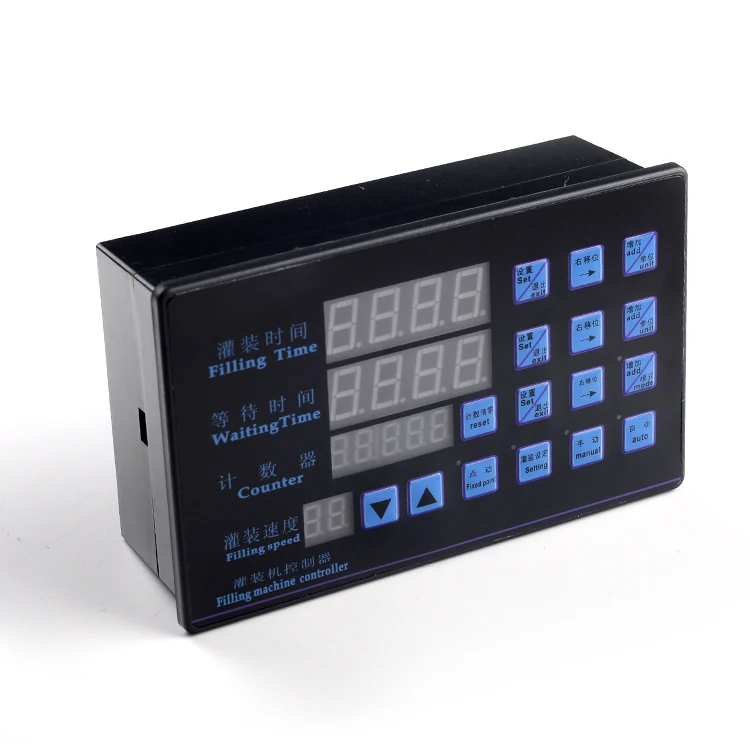 Машина для розлива жидкостей с одной и двумя головками панель управления