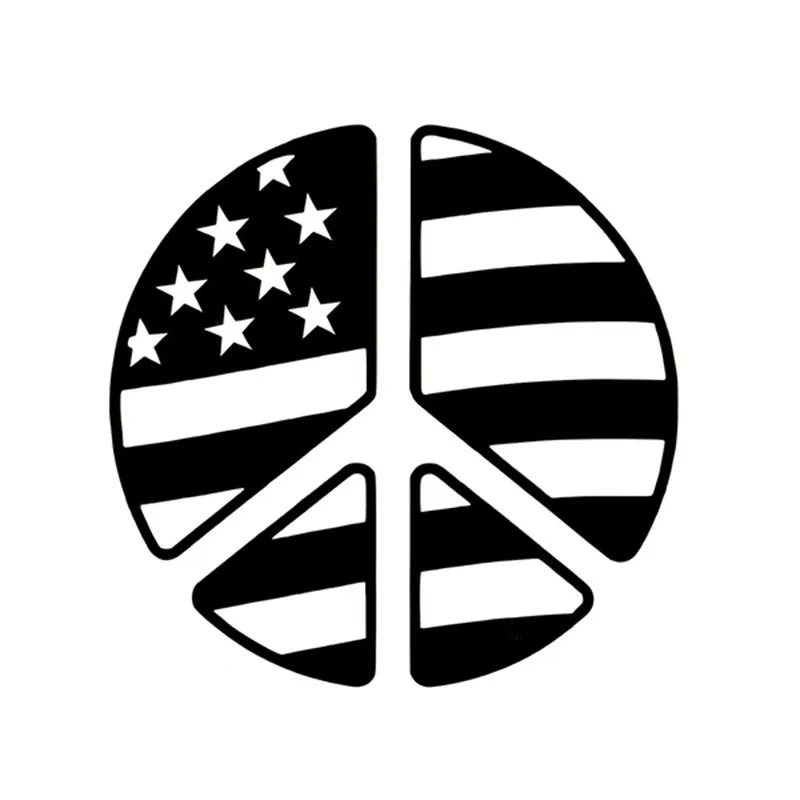 Знак Мира Символ американский флаг для Авто/бампер/окно виниловая наклейка