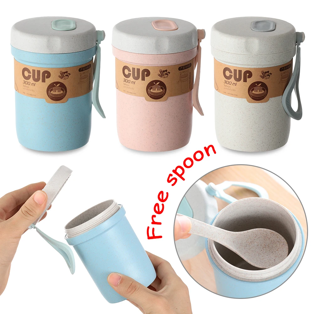 Портативный Ланч бокс из пшеничной соломы 300 мл|Бутылки для воды| |