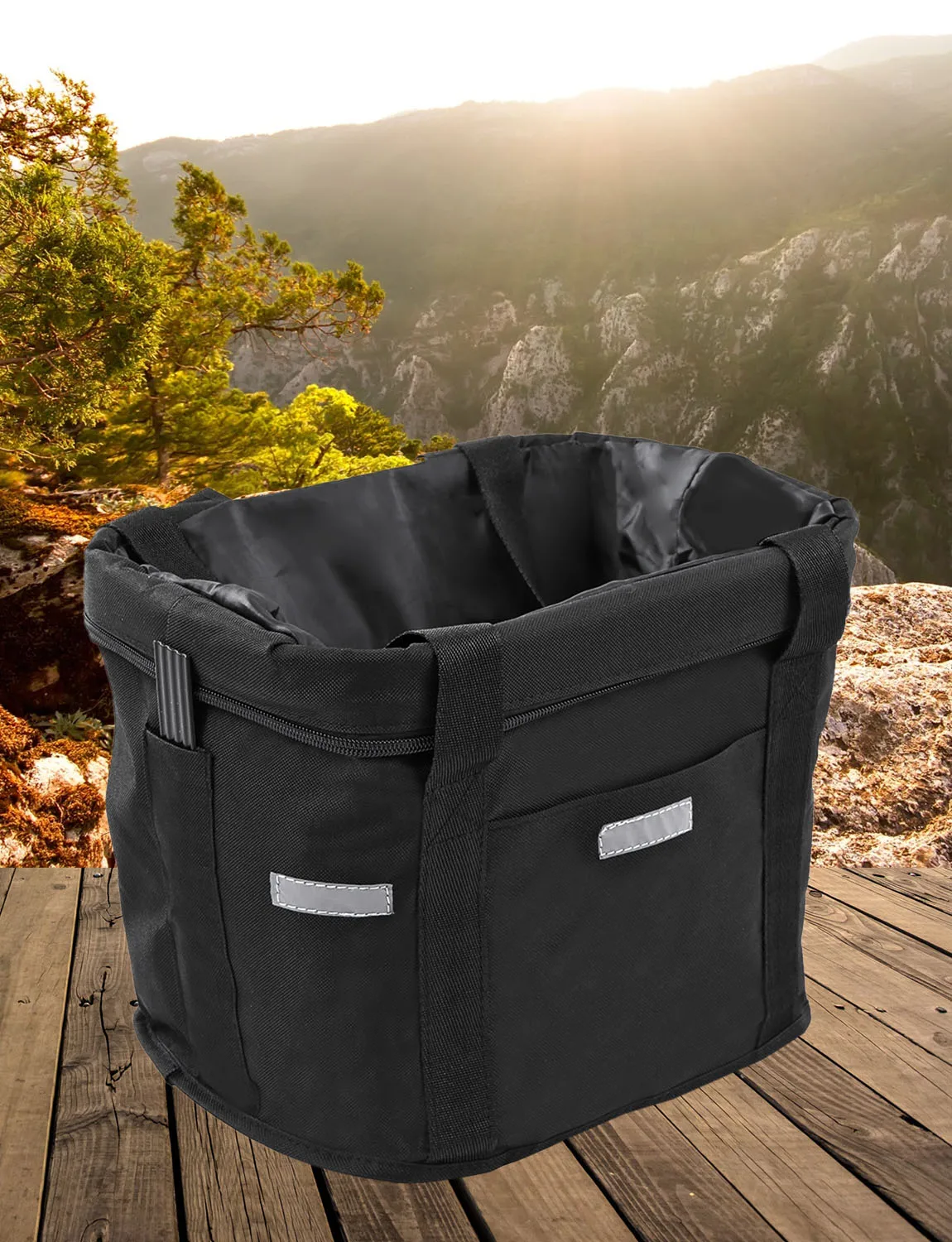 

Lixada Outdoor Sport Bicycle Front Basket Removable Waterproof Bike Handlebar Basket Pet Carrier Frame Bag