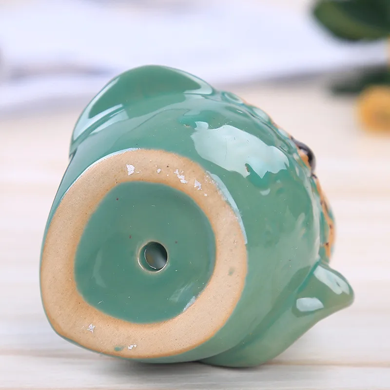 

WCIC Creative Ceramic Owl Flower Pots for Succulent Plant Animal Planter Home Garden Office Decoration Flower Plant Pot