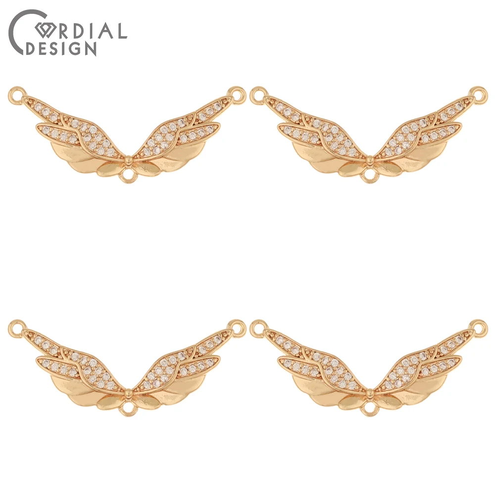 

Cordial Design 40Pcs 12*31MM Jewelry Accessories/CZ Charms/Hand Made/Necklace Making/Jewelry Findings & Components/DIY Pendant