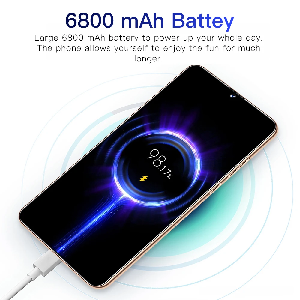 

S21Ultra 6.7 Inch 5G LET Smartphones Qualcomm 888 12+512GB 32MP+50MP Camera Android11 Cellphones 6800mAh Dual SIM Mobile Phone