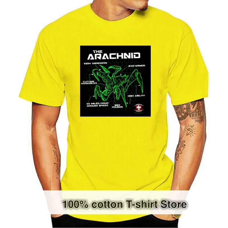 

Camiseta negra de Star Ship Troopers Bug para hombre camisetas nuevas tallas S-2XLknitted tela cómoda estilo urbano