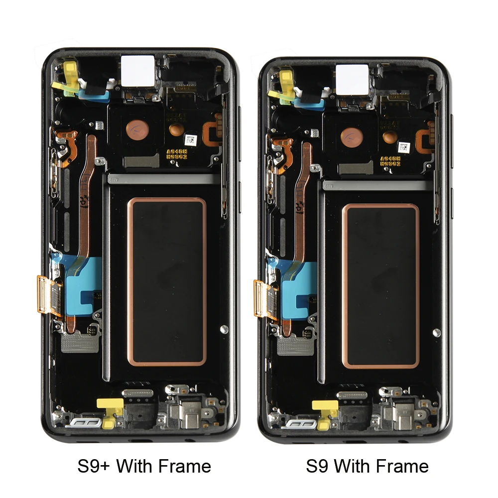 Экран AMOLED для SAMSUNG Galaxy S9 LCD G9600 сенсорный дигитайзер датчик стеклянная рамка в