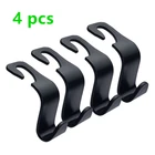 4 шт., крючки для задней панели сиденья автомобиля для RENAULT Laguna Megane Clio 3 Scenic Duster Logan Clio 4 Sandero Scenic 2 Captur, аксессуары