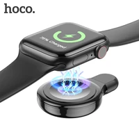 hoco portable wireless charger magnetic for i watch 7 6 5 4 charging dock station usb charger for apple watch series 6 se 5 4 3