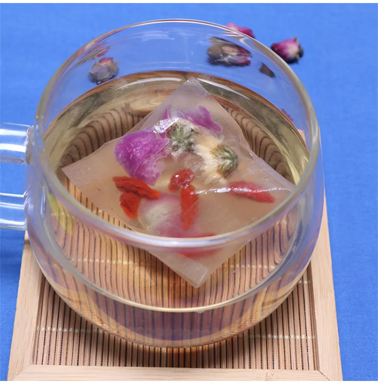 

7*10cm corn fiber reflex tea bag packaging flower tea filter bag disposable 500pieces/ lot
