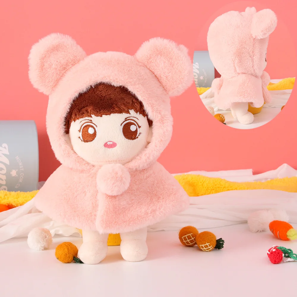 [MYKPOP] кукольная одежда и аксессуары KPOP: розовый плащ с капюшоном (без куклы)