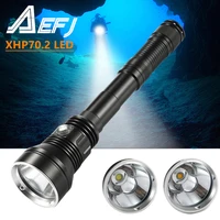 new 7000 lm xhp70 2 underwater diving flashlight professional diving torch waterproof 150m outdoor dive led yellowwhite lamp