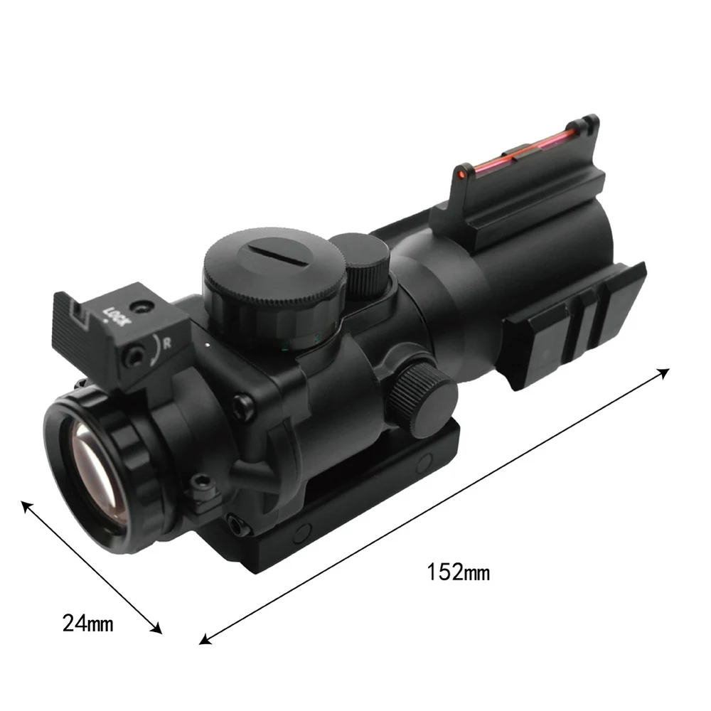 Тактический прицел 4x32 Acog винтовочный с рельсовым креплением 20 мм для отражения