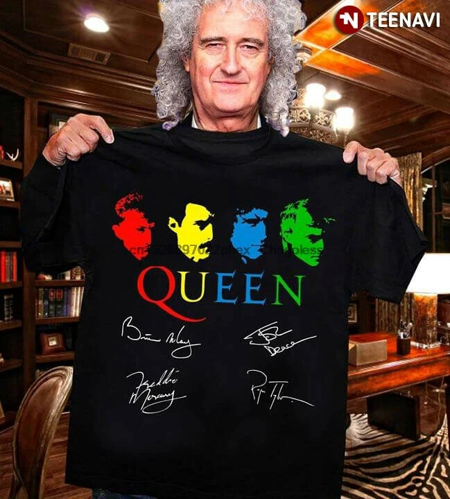РУБАШКА УНИСЕКС Queen рок группы с надписями для мужчин и женщин|Мужские футболки| |