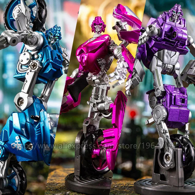 3 шт. AOYI крутые розовые фиолетовые игрушки для трансформации Arcee из сплава Аниме