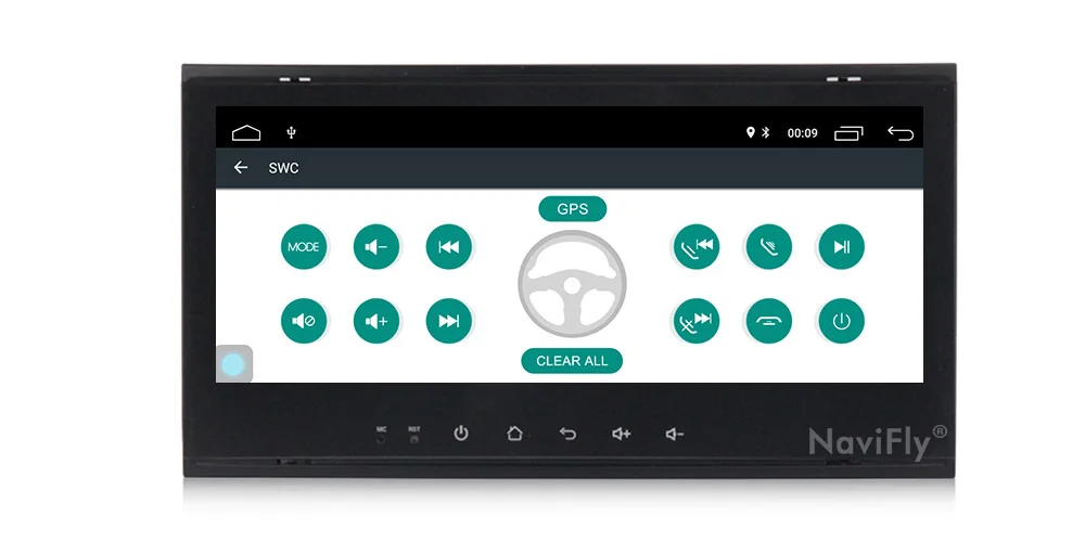 NaviFly Android 9,1 Автомобильный мультимедийный плеер для VW/Volkswagen/Touareg 2004-2011 FM радио USB DVR gps 2+ 32G Canbus Wifi карта Mic BT