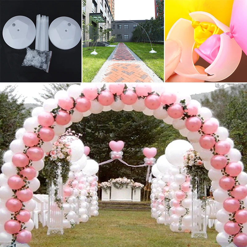 

1 Kit Balloon Column Arch Base Upright Pole Display Stand Wedding Party Decors