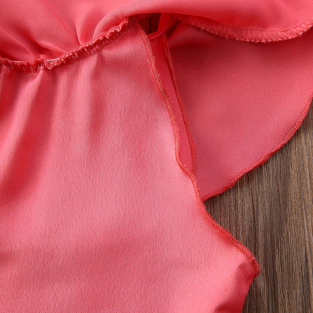 2020 Летние шифоновые топы с воротником в виде листьев лотоса для новорожденных