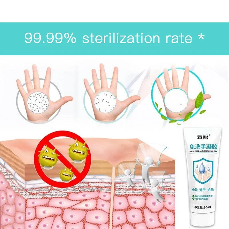 80 мл Антибактериальный одноразовый Дезинфицирующий Гель для рук Быстросохнущий