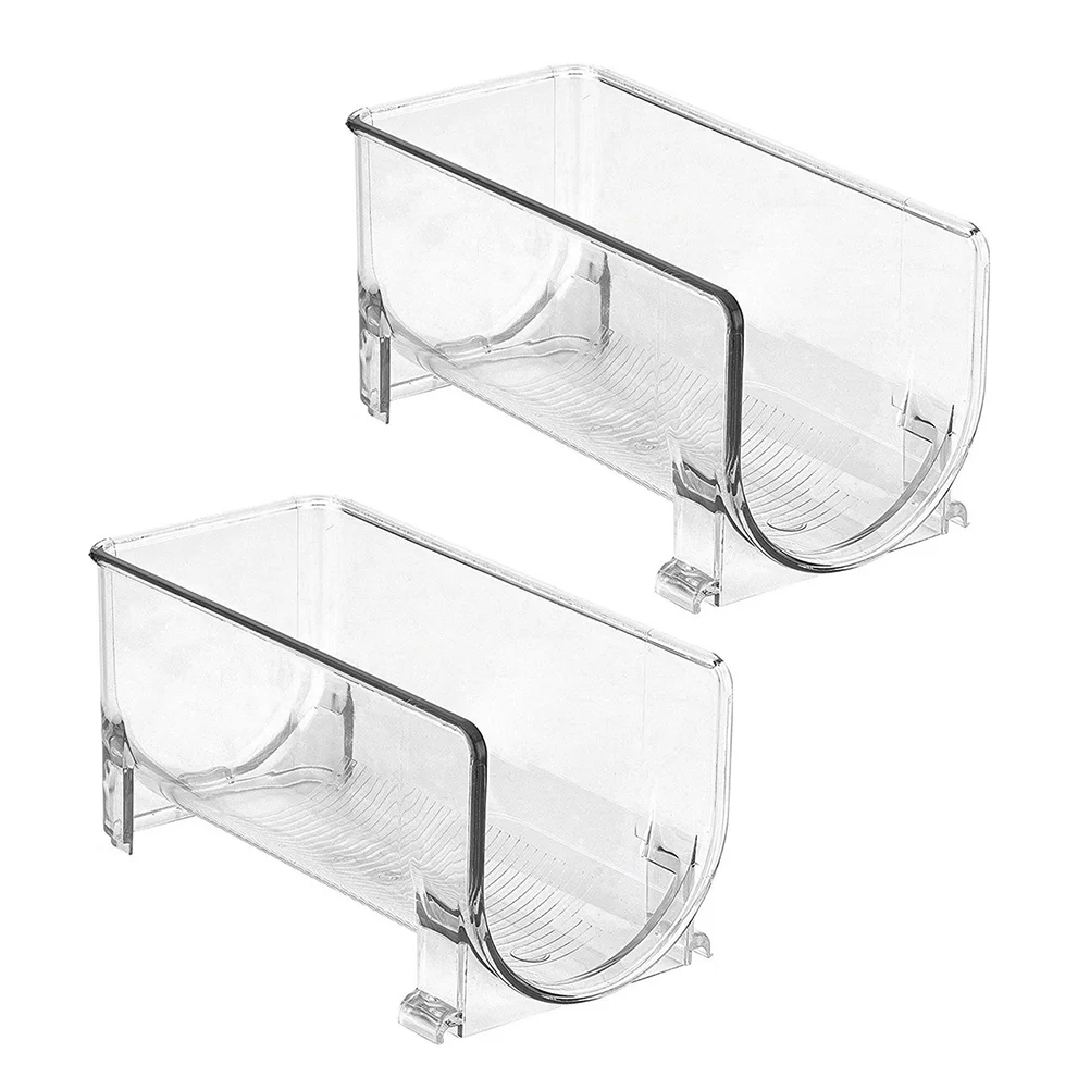 

2Pcs Stackable Racks Bar Counter-top Stand Transparent Display Racks