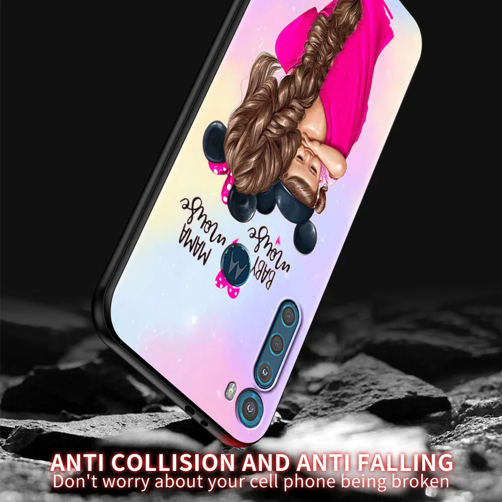 baby mom girl for motorola one fusion shell for moto g10 g9 g8 plus play power one g20 g30 g40 g50 g60 edge 20 phone case free global shipping