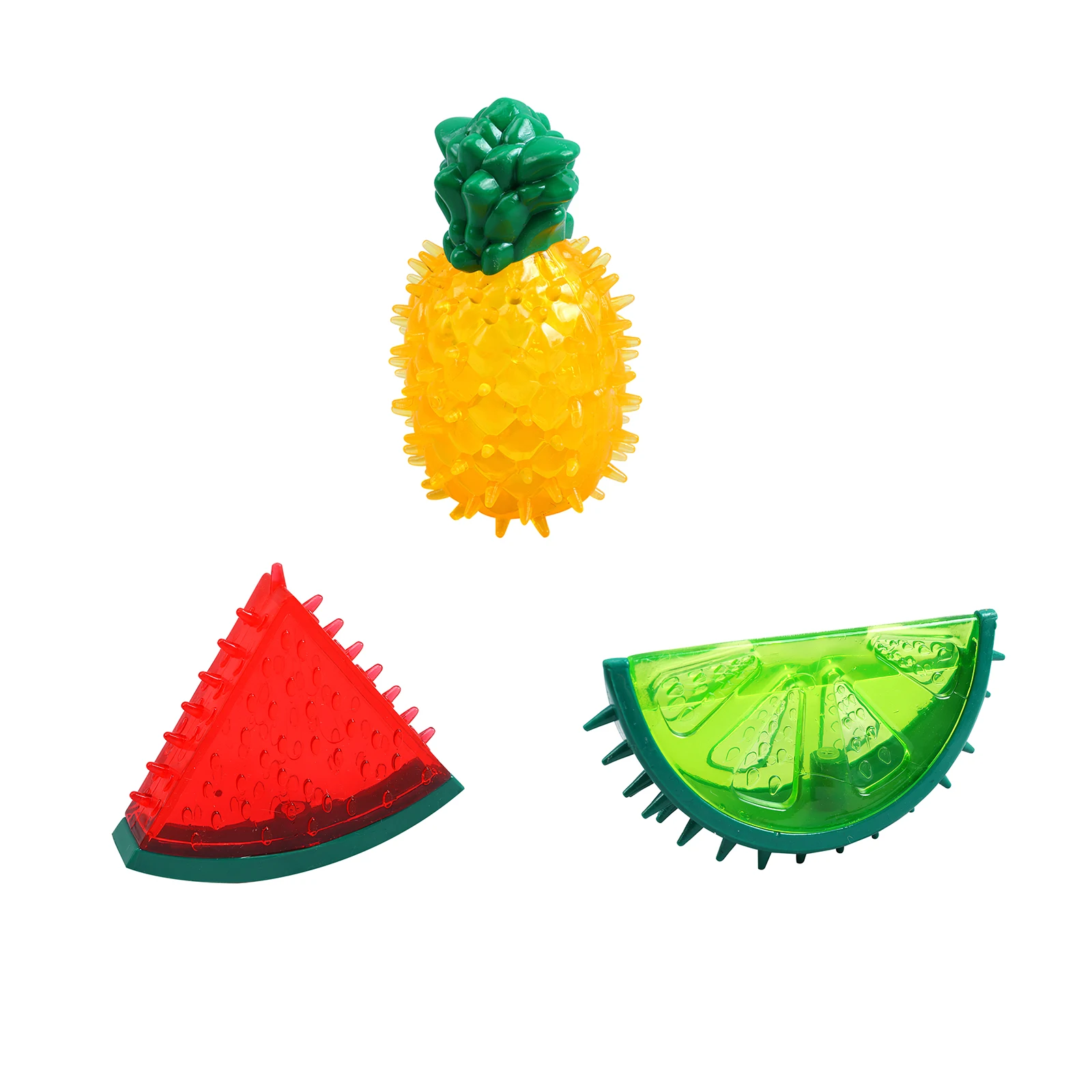 

Pineapple/Lemon/Watermelon Dog Chew Toys For Puppies Teething With Sound Teether Non-Toxic Material Small Dogs Puppy Toys