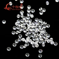 2 4 mm white color round shape natural zircon stone diy decoration jewelry accessories gifts wholesale loose gemstone