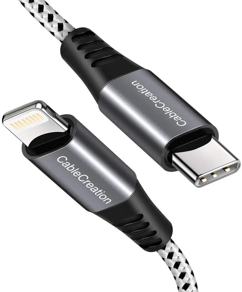 Кабель USB C к Lightning кабель для быстрой зарядки Macbook iPad Pro iPhone 11 XS Max 8 | Электроника