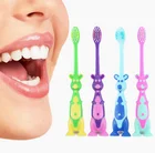 Зубная щетка детская, с мягкой щетиной и нескользящей ручкой