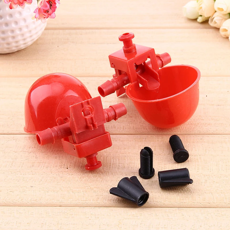 

1/3/5Pcs Chicken Quail Hanging Water Cups Nipple Drinking Bowl Birds Water Bowl Drinker Cups for Backyard Automatic Poultry