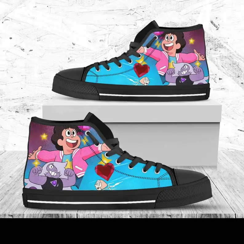 

Steven Universe Custom Hightops Casual Sneakers Shoes For Man High For Men/high Quality Handiness Light Weight Sneakers
